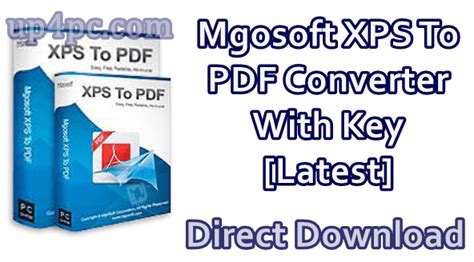 Mgosoft XPS To PDF Converter 11.8.8 With Serial Key 